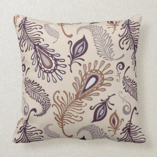 Coussin Divers motif de plume