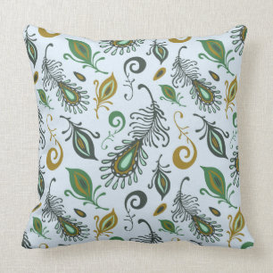 Coussin Diverses plumes colorées