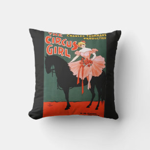 Coussin Divertissement classique rétro cirque vintage
