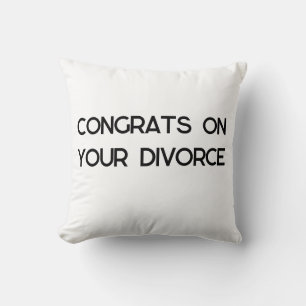 Coussin Divorce Félicitations Cadeau