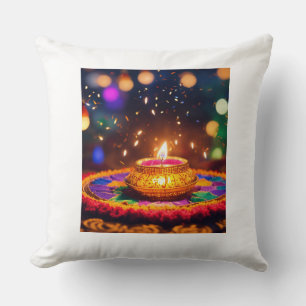 Coussin Diwali Diya Lampe légère Auspicious occasion