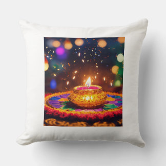 Coussin Diwali Diya Lampe légère Auspicious occasion