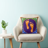 Coussin Diwali Rangoli Coloré Avec Empreinte (Chaise)