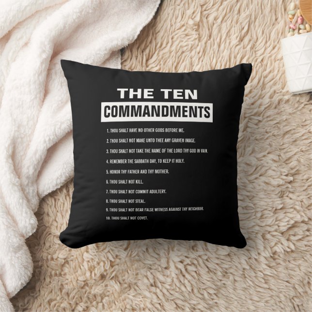 Coussin Dix Commandements La Bible Religieuse Chrétienne V (Couverture)