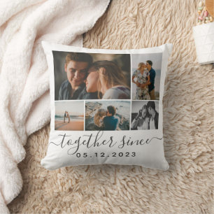 Coussin Dix Photos Collectent Ensemble Depuis Romantique