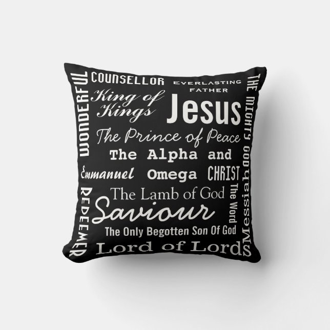 Coussin Dix-sept noms de Jésus (Recto)