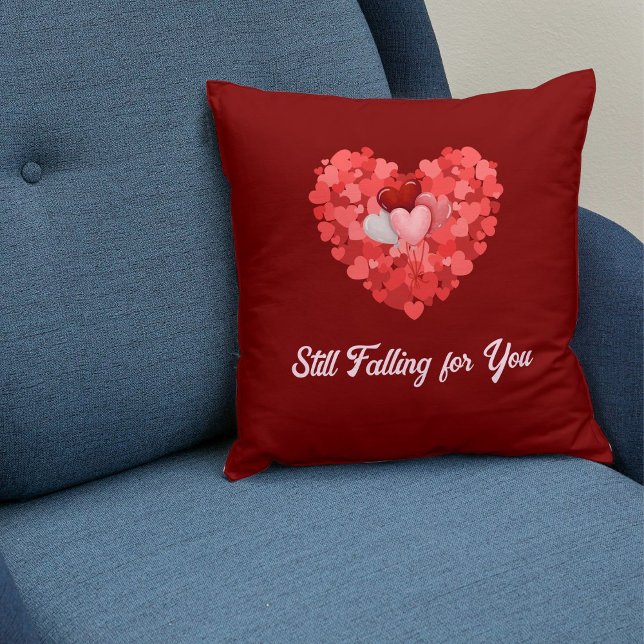 Coussin DIY Couples Valentine's Day Special Love Quote Red (Créateur téléchargé)