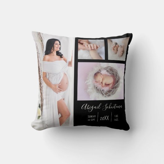 Coussin do-it-yourself Nouveau-né garde photo bébé sur noi (Recto)