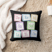 Coussin "Do Re Mi" Octave Solfeggio Musical Baby Blocks (Couverture)