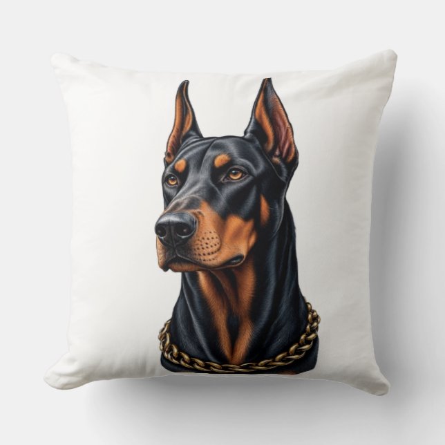 Coussin Doberman (Recto)