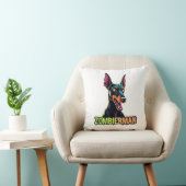 Coussin Doberman Dobie Doby Dobermann Chien Zombie Hallowe (Chaise)