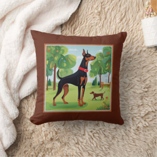 Coussin Doberman Pinscher Cute Sofa