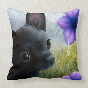 Coussin Dog 94 black Chihuahua