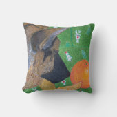 Coussin Dog and orange pillow (Recto)