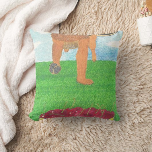 Coussin Dog paws and cherry pillow (Couverture)