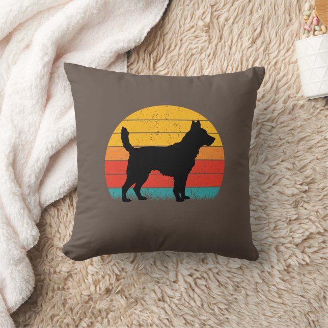 Coussin Dog Silhouette at Sunset (Couverture)