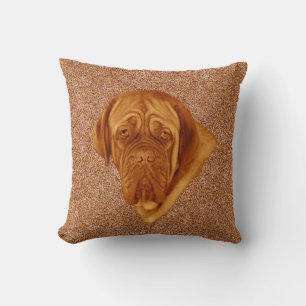 Coussin Dogue De Bordeaux Sooky Face Chien,