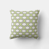 Coussin d'ogues vert et gris carreaux (Verso)