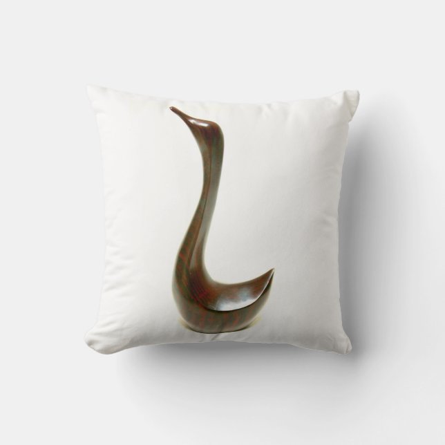 coussin d'oiseau en bois sculpté moderne (Recto)