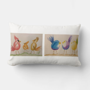 Coussin d'oiseaux lunaires