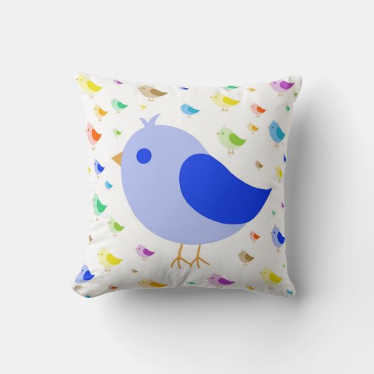 Coussin d'oiseaux mignon (Recto)