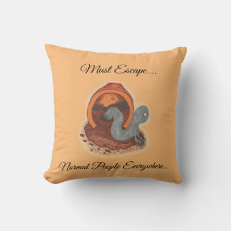 Coussin - doit s'échapper - créature pointillée