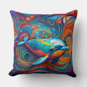 COUSSIN DOLPHIN ABSTRAIT CUSHION (Recto)