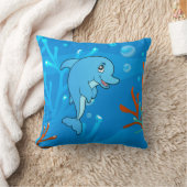 Coussin Dolphin aquatique Ocean (Couverture)