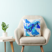 Coussin Domaine de Blue Splash dans le style minimalisme (Chaise)