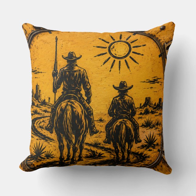Coussin Don Quixote & Sancho Panza (Recto)