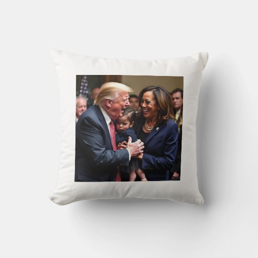 Coussin Donald Trump Kamala harris (Recto)