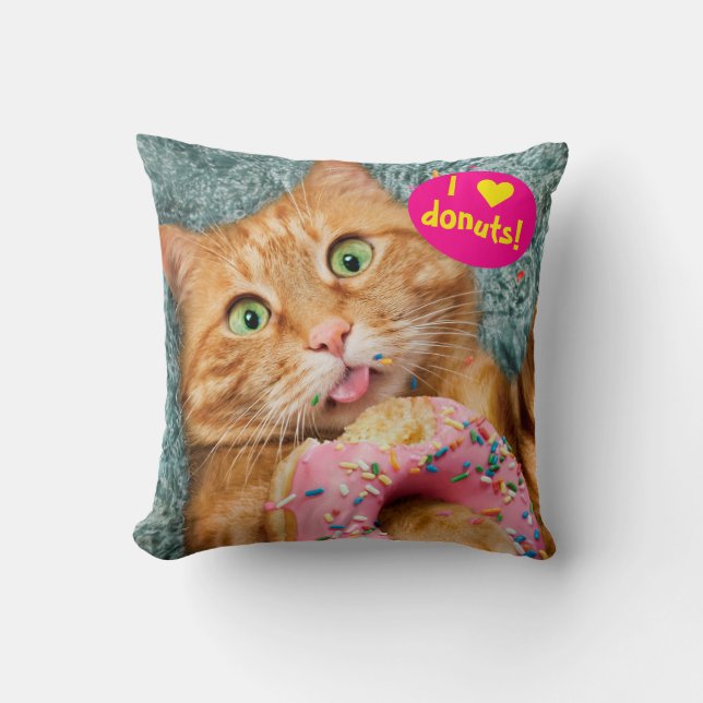 Coussin Donateur mangeant des chats (Recto)