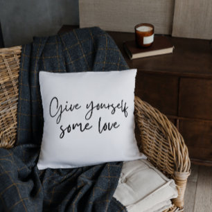 Coussin Donnez-Vous Un Peu D'Amour À Jeter L'Oreiller