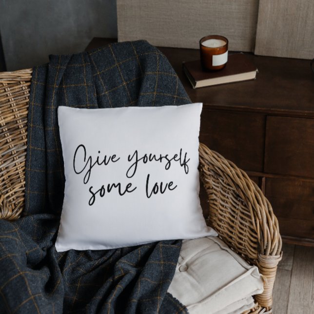 Coussin Donnez-Vous Un Peu D'Amour À Jeter L'Oreiller (Créateur téléchargé)