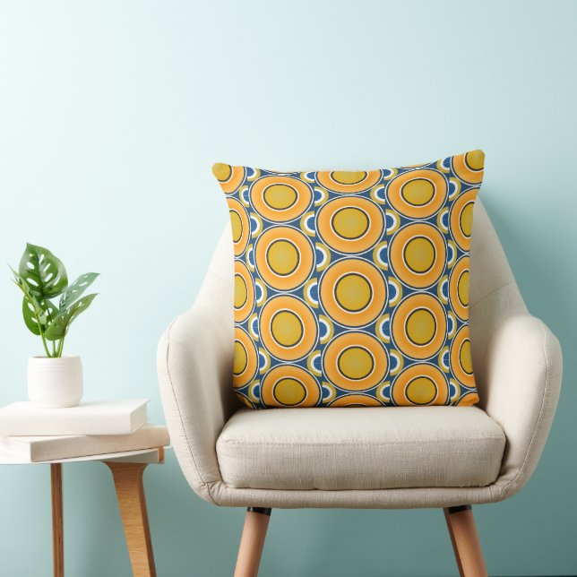 Coussin Donut Garanti Avec Traces Turquoises (Chaise)