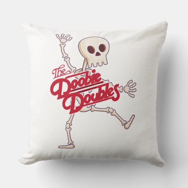 Coussin Doobie Doubles Dansant Skeleton Jeu d'oreiller (Recto)