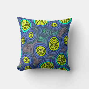 Coussin Doodle Art Swirls