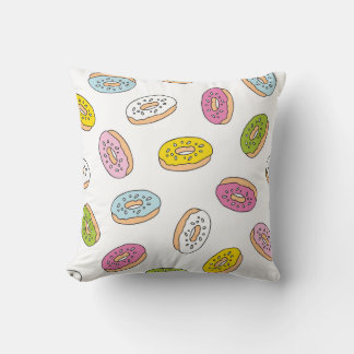 Coussin Doodle beiguts motif, design sans soudure.