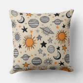 Coussin Doodle Céleste Fantaisiste (Verso)