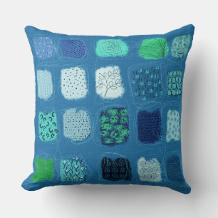Coussin Doodles aquarelles Échantillon de conception