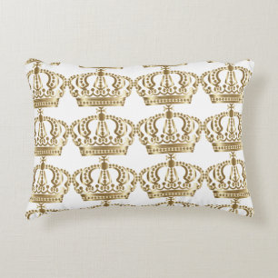 Coussin d'or d'accent de couronne