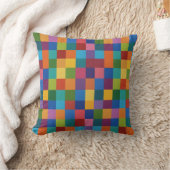 coussin d'oreiller arc-en-ciel carré (Couverture)