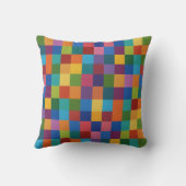 coussin d'oreiller arc-en-ciel carré (Verso)