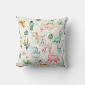 Coussin DORKY DINOSAURS Monogramme Enfants Gfit Garçons Fi (Recto)