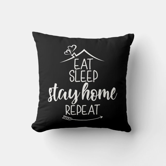Coussin Dormir à la maison Répéter (Recto)