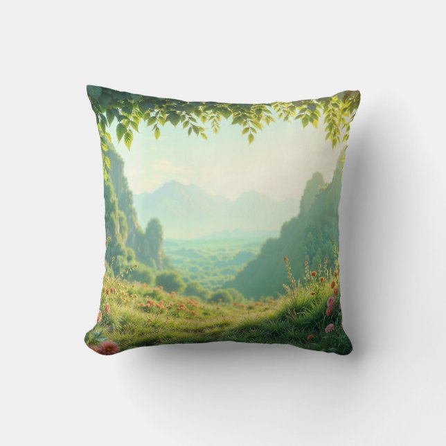 Coussin "Dormir au coeur de la nature" (Recto)