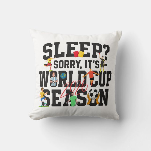 Coussin Dormir ? Désolé, c'est la saison de la Coupe du Mo (Recto)