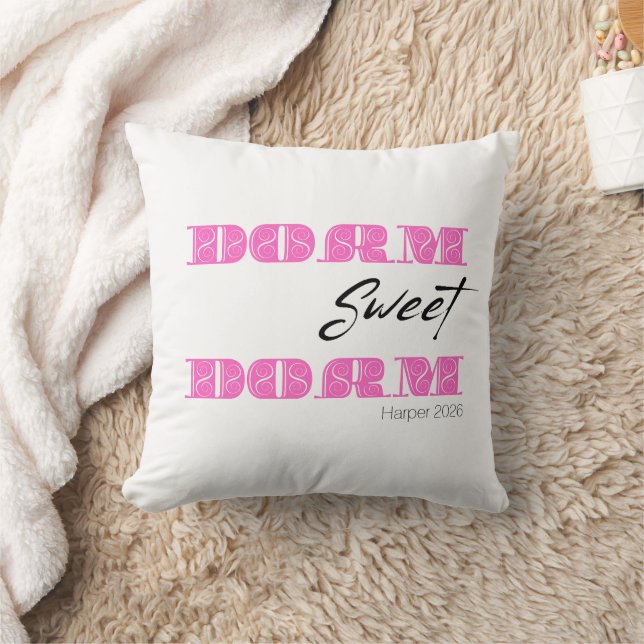 Coussin Dortoir personnalisé Sweet Dorm rose (Couverture)
