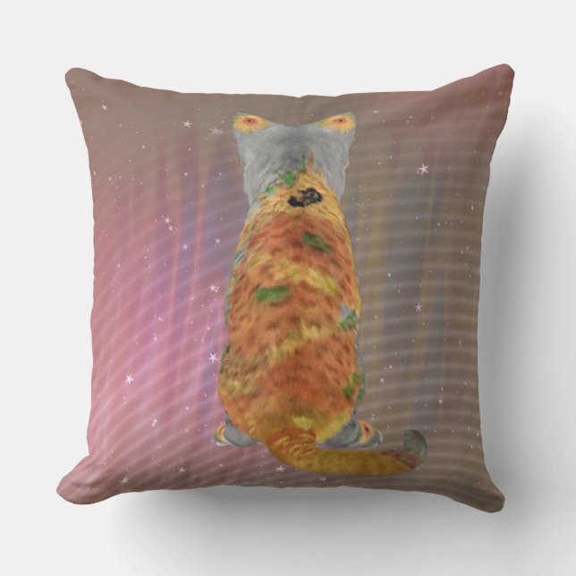 Coussin Dos confortable de chaton de tournesol (Recto)