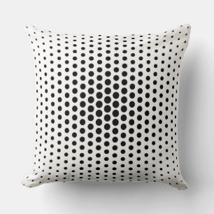 Coussin Dots de technologie noire modernes